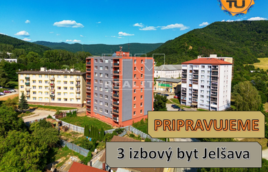 POSLEDNÉ  BYTY NA PREDAJ  -  EXKLUZÍVNE v TUreality ponúkam  3 izb byt s lodžiou /74m2/  -  Jelšava