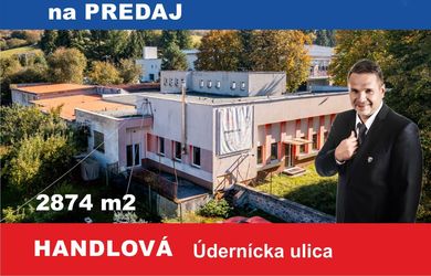 AREÁL INTRAVILÁN   2874 m2  s budovami a skladovými halami v Handlovej