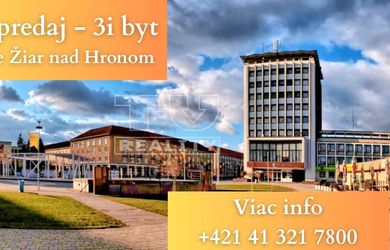 NA PREDAJ 3i byt 79m2 s garážou, Žiar n/Hronom - Horná Ždaňa