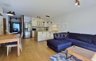 Exkluzívny 3-izbový byt so súkromnou saunou a dvoma záhradkami a 2xgarážové státie, Bratislava-Koliba, 83 m²