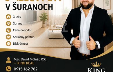Hľadám pre klienta 3-izbový byt v Šuranoch