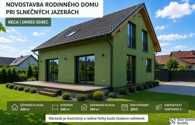 Rodinný dom pri Slnečných jazerách Reca okres Senec