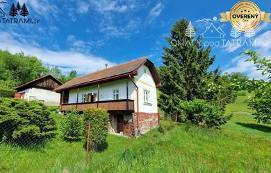 Chalúpka, polosamota, 1,9 ha pozemok, výhľad na Nízke Tatry