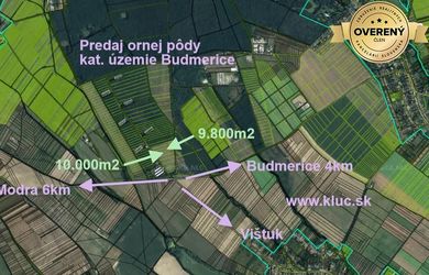 Krásna lúka  a les s dobrým prístupom.