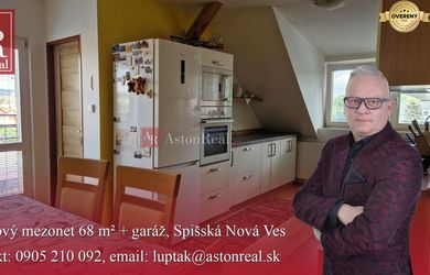 AstonReal: predaj 2,5 izbový mezonet 68m2 + garáž - Spišská Nová Ves