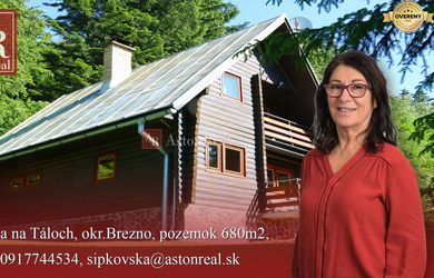 Chata na Táloch, okr.Brezno, pozemok 680m2,