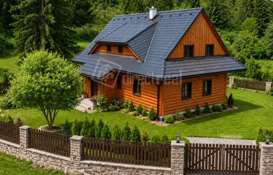 DIRECTREAL|Luxusný zrub pri Liptovskej Mare a výnos až 30 000 € ročne + vizualizácia!