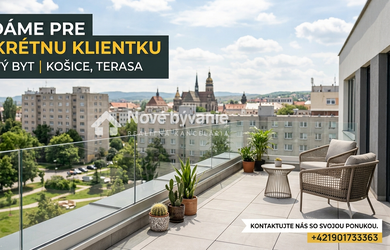Hľadáme 2 izbový byt v Košiciach