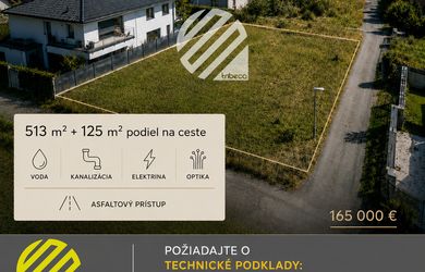 Technicky pripravený pozemok  - Trnové | 638 m²