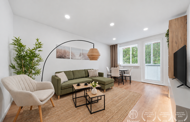 BOSEN | Zrekonštruovaný a zariadený 3 izbový byt s loggiou, 71,55 m², Karola Adlera, Dúbravka