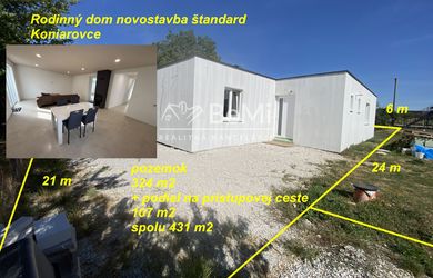Rodinný dom Novostavba - štandard Koniarovce ID 634-12-MIG