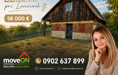 Viničný domček s pivnicou a pozemkom 1 793 m² pri Leviciach