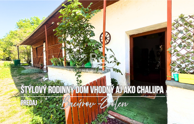 Vidiecky rodinný dom so záhradou, Bacúrov, Zvolen