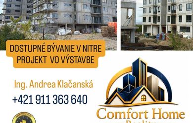 V predpredaji 2 izb. byty na ul. Kmeťova, Mlynárce, Nitra.